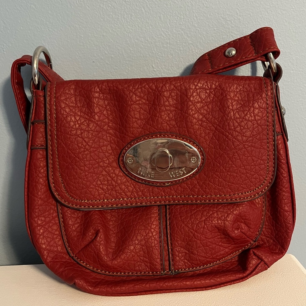 Red Nine West Crossbody Bag